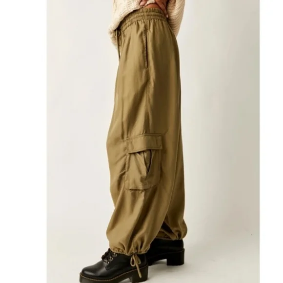 Free People Palash Cargo Pant In Green Size M - Picture 1 of 12